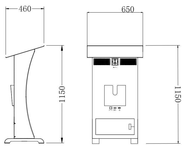 PUPITRU PENTRU CONFERINTE CU ECRAN LED